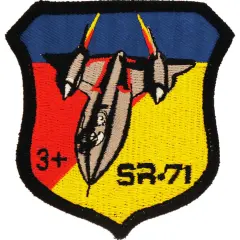 U.S. Air Force SR-71 Patch Black & Red 3"