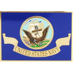 EagleEmblems P16298 Pin-USN,Flag,XLG (1.5'')