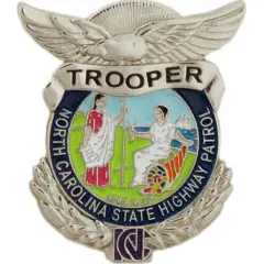 North Carolina Highway Patrol Badge Pin 1"
