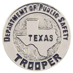 Texas Trooper Badge Pin 1"