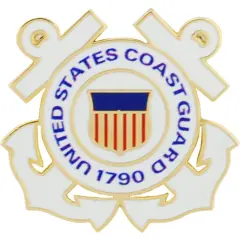 U.S. Coast Guard Logo Pin 1"