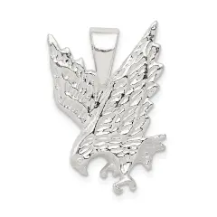 Sterling Silver Eagle Pendant Charm Bird Jewelry 23mm x 17mm