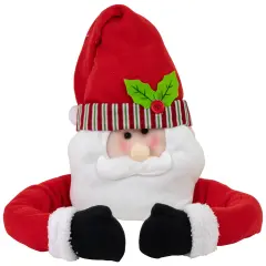Northlight 27" Plush Santa Claus Christmas Tree Topper, Unlit Red