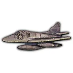 A-4 Skyhawk Airplane Pin Pewter 1 1/2"