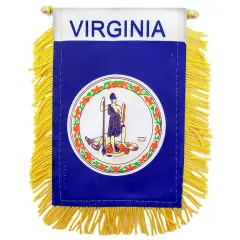 Virginia State Flag Mini Banner 3" x 5"