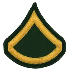 U.S. Army Pair Private First Class Dress Green Patches