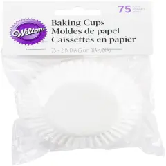 Wilton Standard Baking Cups 75/Pkg-White