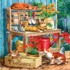 Sunsout Potting Table 1000 pc Jigsaw Puzzle 23028
