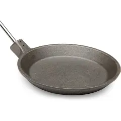 Rome Industries Family Campfire Skillet - 38 inch Long Handle Cast Iron Camping Pan