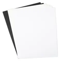 Sizzix Surfacez Smooth Cardstock 270gms 8.25"X11.75" 60/Pkg-Black, Ivory & White