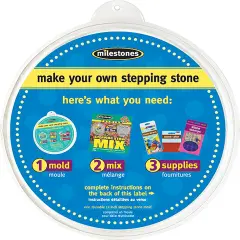 Milestones Stepping Stone Mold-Round 12"