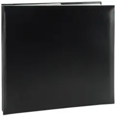 Pioneer Leatherette Post Bound Album 8"X8"-Black