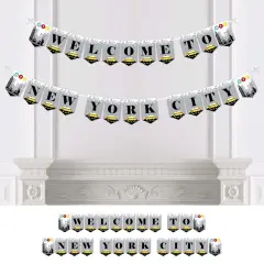 Big Dot of Happiness NYC Cityscape - New York City Party Bunting Banner - Party Decorations - Welcome to New York City