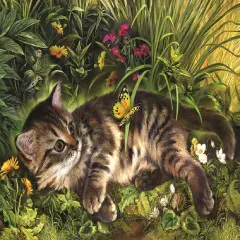 Sunsout Garden Kitten Play 1000 pc Jigsaw Puzzle 39208
