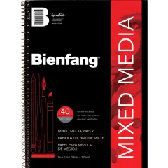 Speedball Bienfang Mixed Media Paper Pad 9"X12"-40 Sheets