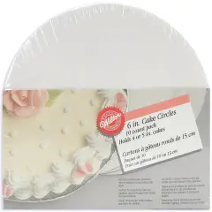 Wilton Cake Boards 10/Pkg-6" Round White