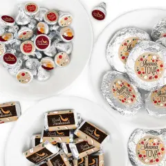 Big Dot of Happiness Rosh Hashanah - Mini Candy Bar Wrappers, Round Candy Stickers and Circle Stickers - New Year Candy Favor Sticker Kit - 304 Pieces