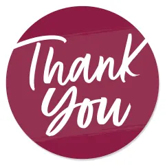 Big Dot of Happiness Burgundy Elegantly Simple - Guest Party Favors Circle Sticker Labels - 24 Count