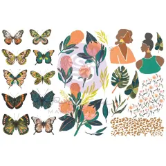 Majestic Rub-On Transfers 6"X12" 3/Sheets