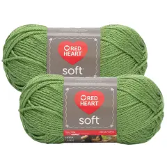 (Pack of 2) Red Heart Soft Yarn-Guacamole