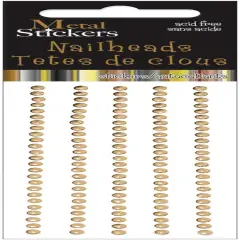 Mark Richards Metal Stickers Nailheads 3mm Round 125/Pkg