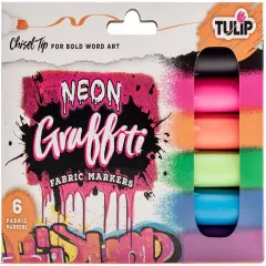 Tulip Graffiti Fabric Markers 6/Pkg