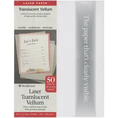 Strathmore Laser Translucent Vellum 8.5"X11"-50 Sheets