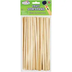 Krafty Kids Craft Stir Sticks-Natural 7.5" 80/Pkg