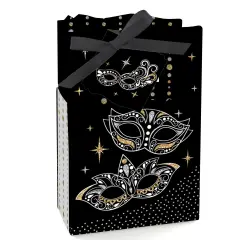 Big Dot of Happiness Masquerade - Carnival Mask Party Favor Boxes - Set of 12