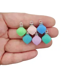 10-20 Mini Christmas Ornaments, Cute Pastel Baubles for Tiny Trees, Dollhouse Miniatures, Adorabilities