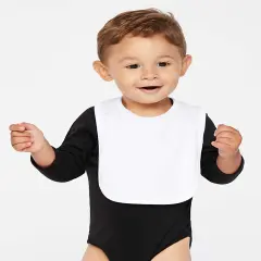 Rabbit Skins&reg; Toddler Jersey Bib - 1005 White
