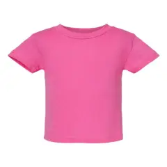 Rabbit Skins&reg; Infant Short Sleeve Cotton Jersey Tee - 3401 Raspberry
