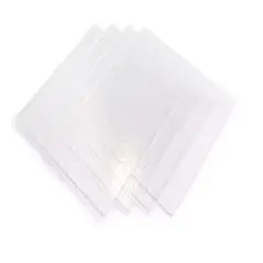 COE 96: 4" Square Clear Fusible Glass Pack - 4 Sheets