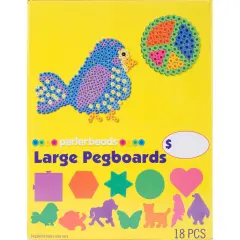 Perler Large Pegboard Assortment 18/Pkg-Basic Shapes