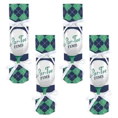 Big Dot of Happiness Par-Tee Time - Golf - No Snap Birthday or Retirement Party Table Favors - DIY Cracker Boxes - Set of 12