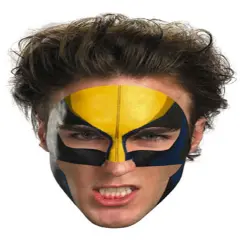X-Men Wolverine Costume Accessory Face Tattoo Mask