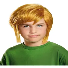 Childs Boys Link The Legend Of Zelda Blonde Elf Wig Costume Accessory