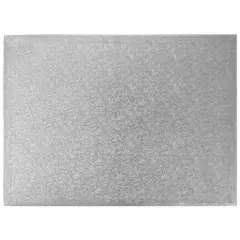 1/2 Sheet Silver Foil Cake Board 3ct