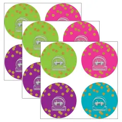 Clingy Thingies&reg; Clips, Confetti, 4 Per Pack, 3 Packs