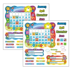 Star Calendar Bulletin Board Set, 2 Sets
