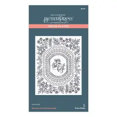 Spellbinders Press Plate From Mirrored Arch Collection-Mirrorred Arch Nested Sprigs