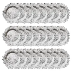 24-Pieces Coral Reef Textured Plates for Party