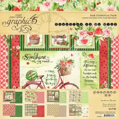 Graphic 45 Collection Pack 8"X8"-Sunshine On My Mind