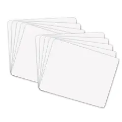 Whiteboard, 1-Sided, Plain, 9" x 12", 10 Boards