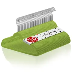 Casafield 50 Velvet Kid's Hangers - 14" Size for Children's Clothes