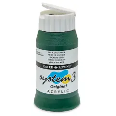 Daler-Rowney System3 Acrylic - Hooker's Green, 500 ml bottle
