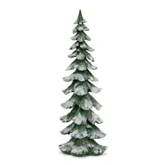 Melrose 26" Green and White Frosted Christmas Tree Tabletop Decoration