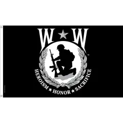Patriotic Wounded Warrior Flag (4ft x 6ft)