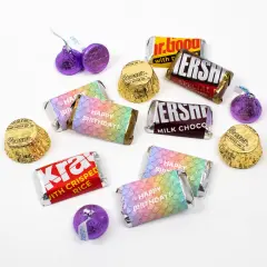 200 pcs Mermaid Kid's Birthday Candy Party Favors Hershey's Chocolate Kit (3 lb, Approx. 200 Pcs) - By Just Candy