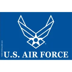 Patriotic U.S Air Force Flag on a Stick (4" x 6")
